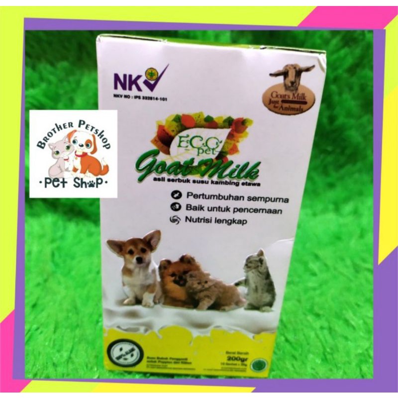 Eco Pet Susu Kambing Etawa Untuk Anak Kucing Anjing Kitten Puppy 1 BOX