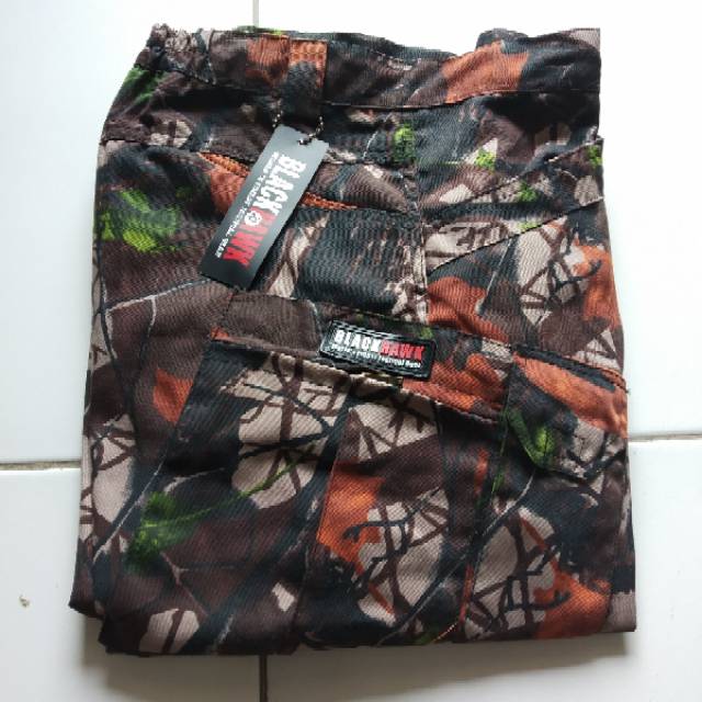 celana panjang cargo loreng hunting camo perbakin/celana tactical blachawk army military outdoor