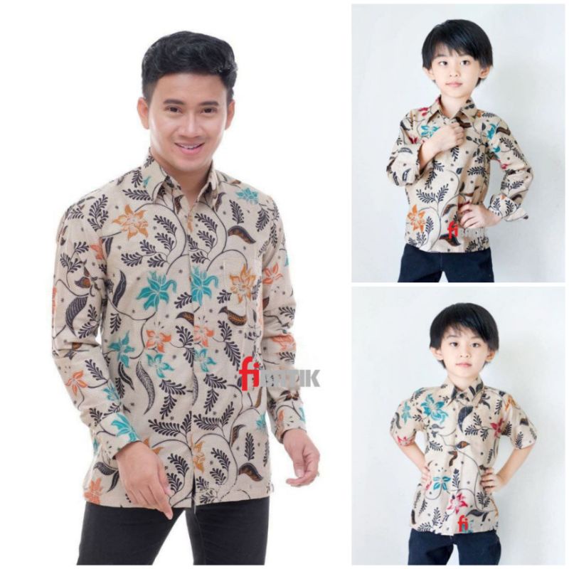KEMEJA BATIK AYAH/BAPAK DAN ANAK LAKI-LAKI PEKALONGAN