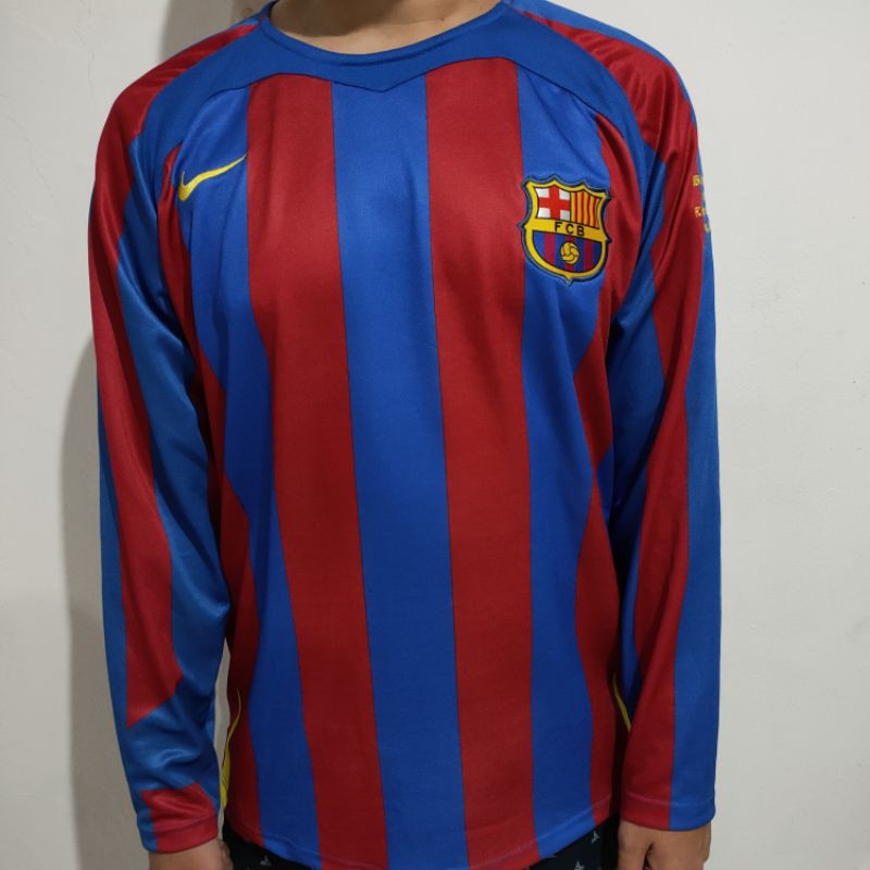 jersey retro barcelona 2005 final paris longsleeve