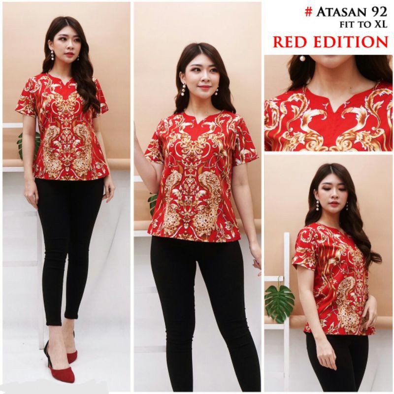 HOT SALE Atasan Batik Shanghai Khusus Merah