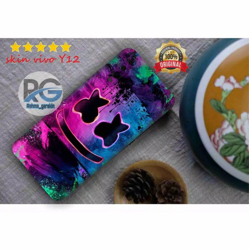 Garskin hp vivo y12 motif MM-free custom via chat