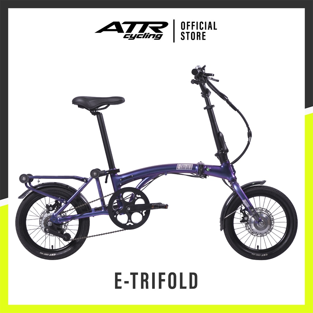 United Bike Sepeda Lipat Listrik Folding AL 16-08Sp U E-Trifold (20)Bl