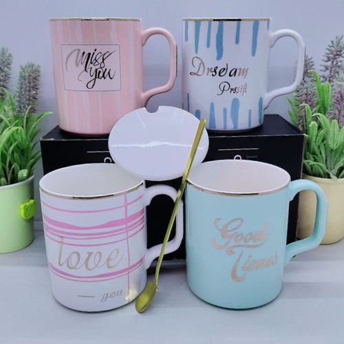 GELAS KERAMIK KARAKTER CC131 GELAS UNIK GELAS KELUARGA GELAS MUG  MURAH