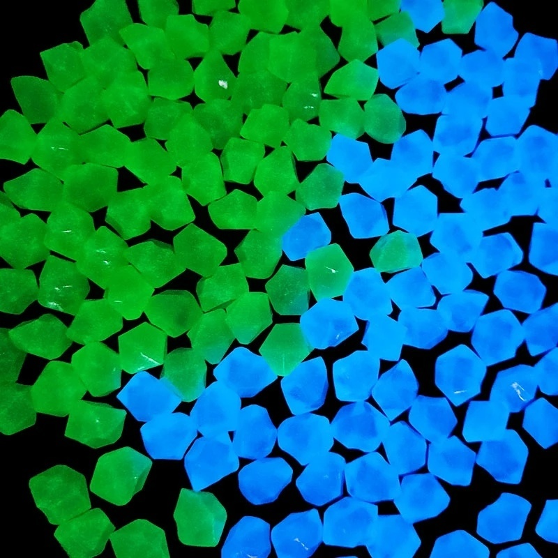 200 Pcs Batu Kerikil Luminous Glow In The Dark Untuk Dekorasi Akuarium Ikan