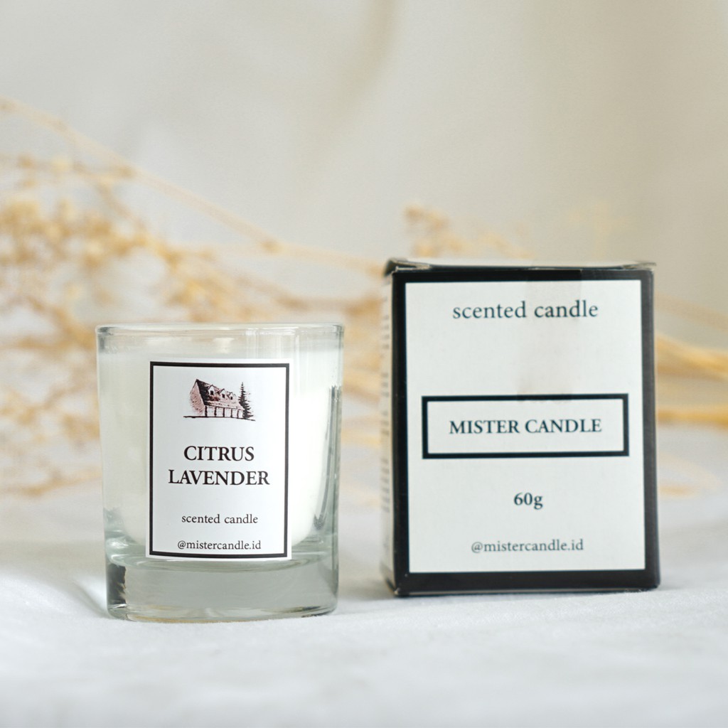 PREMIUM SCENTED CANDLE SMALL 60gr LILIN  AROMATERAPI 