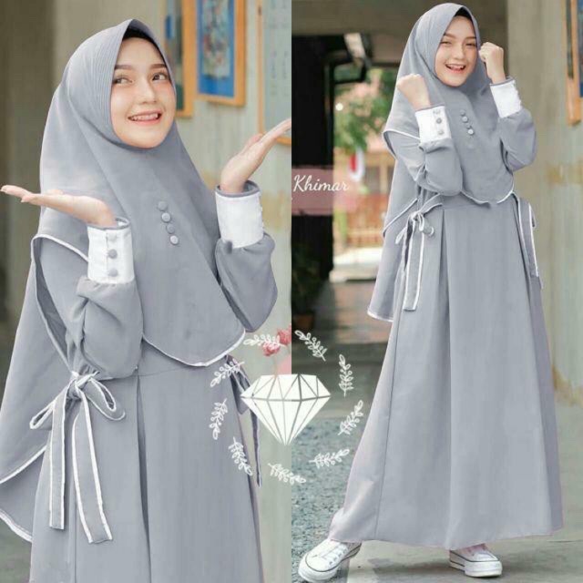 DRESS NESSA + KHIMAR PREMIUM
