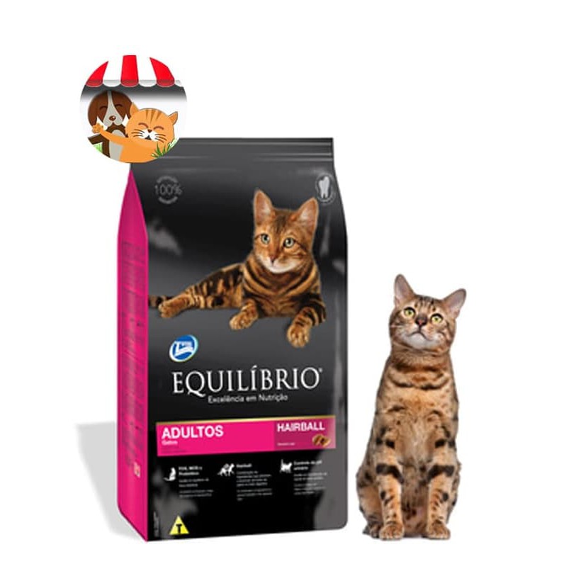 Equilibrio Adult Hairball - Repack 750gr -Makanan Kucing