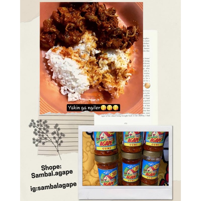 

Sambal Cumi enak murah Agape