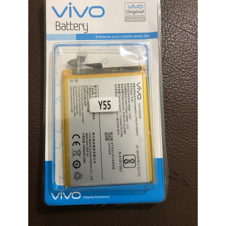Vivo Y55 Y55s 1610 Y55a Y55l 1603 B B1 Original Baterai Batrai Batre Battre Batery Shopee Indonesia
