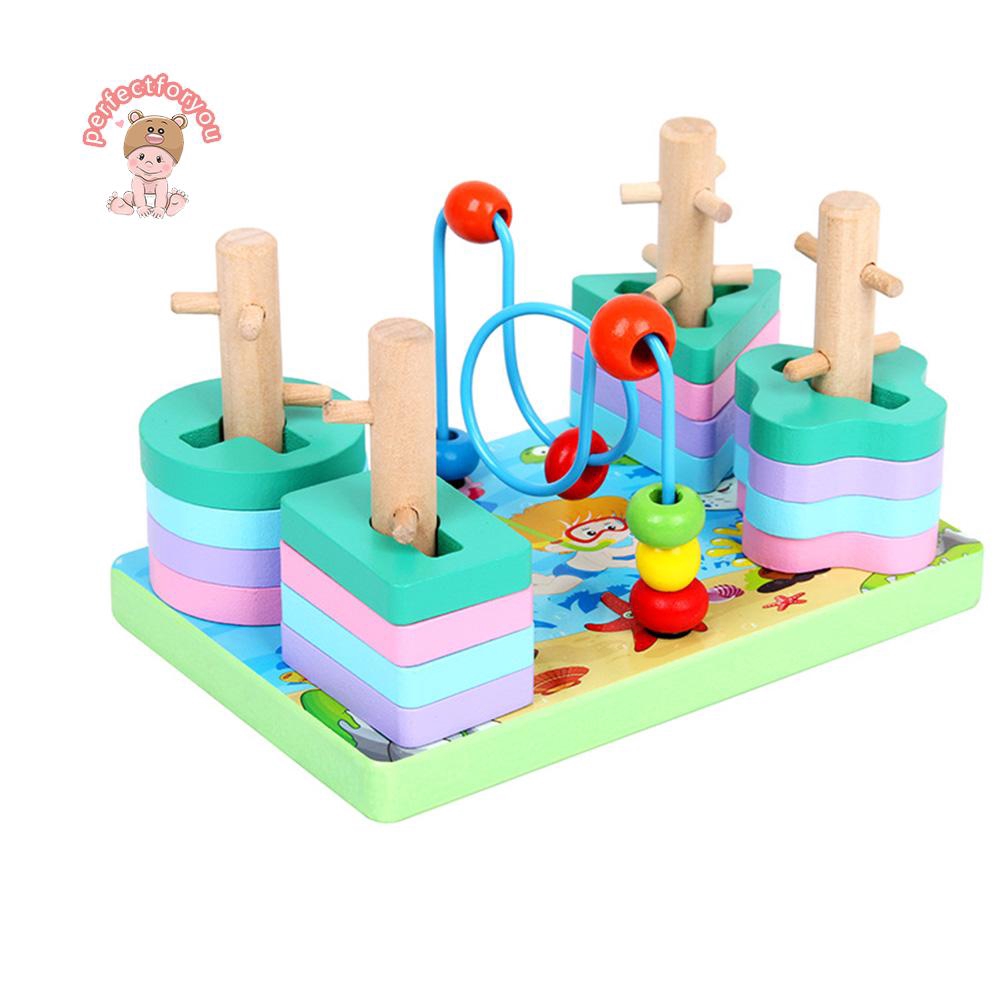 kindergarten wooden building blocks