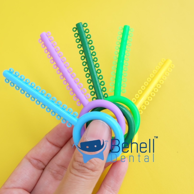 KARET BEHEL POWER O AO ORIGINAL - Ligature Ties American Ortho Usa - Orthodontic Motif Ring Bulat - Behelldental