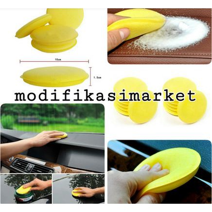 busa poles BULAT / Spon sponge busa waxing / applicator pad / busa aplikator 10 cm halus BUNDAR