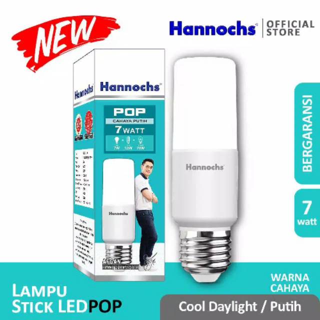 Lampu LED Stick POP Hannochs 3w/ 7w/ 12w/ 15 Watt