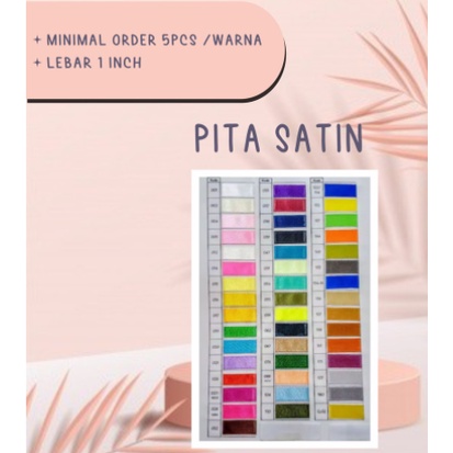 

Jual Pita Satin 1' (lebar 2,5 cm)
