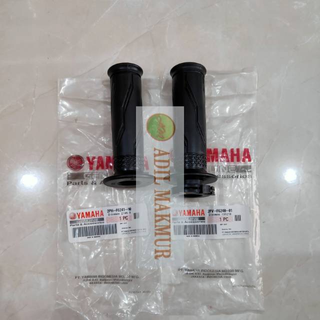 KARET HAND GRIP STANG SET KIRI KANAN MX KING ASLI ORIGINAL YAMAHA