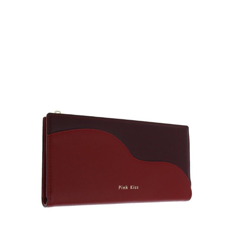 preloved dompet elizabeth pink kiss