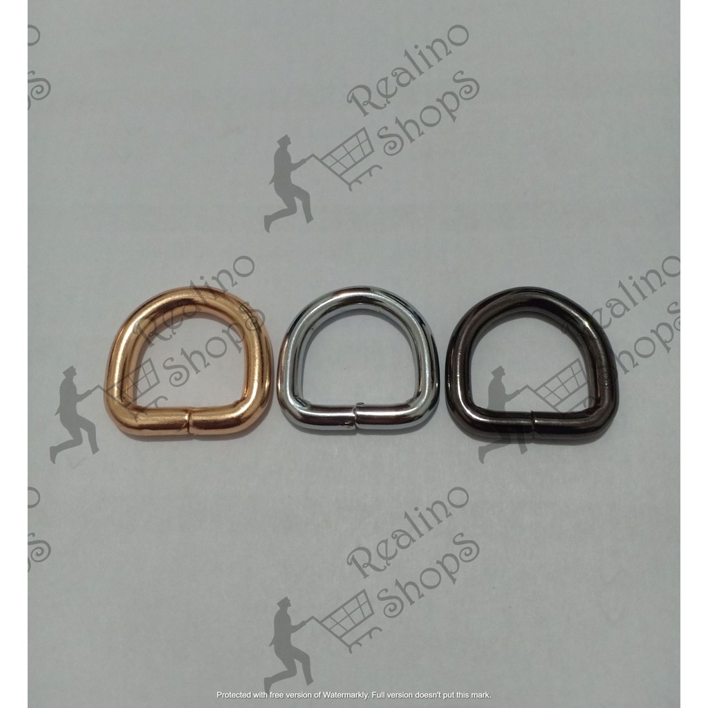 RING D TINGGI - 1.5CM NEKEL (KUALITAS TEBAL)