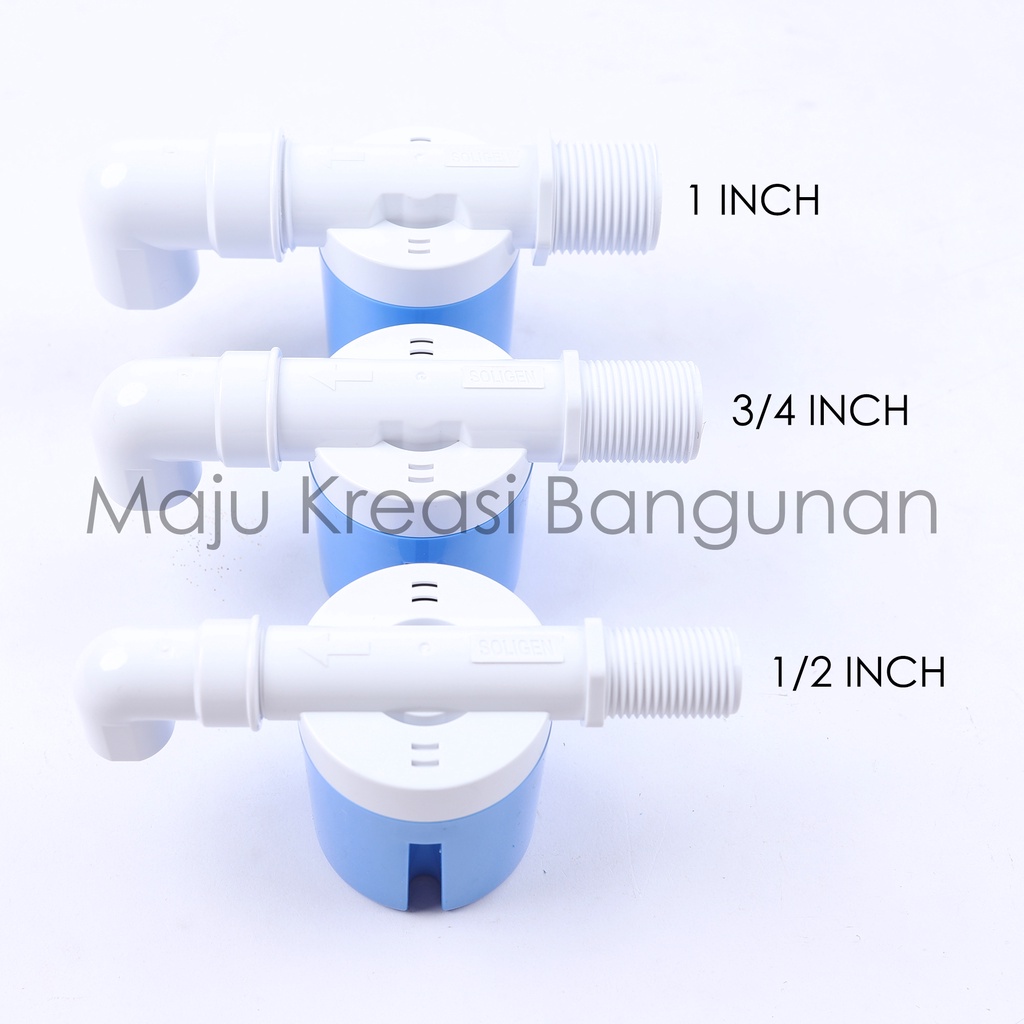 Pelampung Otomatis SOLIGEN Keran Kran Kolam Air Bak Toren Torrent 1/2&quot; 3/4&quot; 1&quot; Inci Inch PVC YG 1101