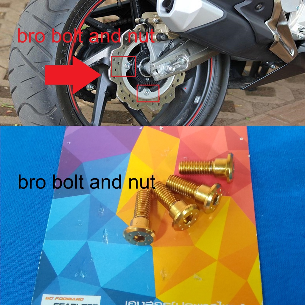 Baut Probolt Disc Disk Cakram Piringan Depan Honda CB 150 R Original Heng Thailand