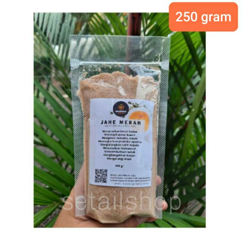 

BUBUK JAHE MERAH + GULA 250 GRAM