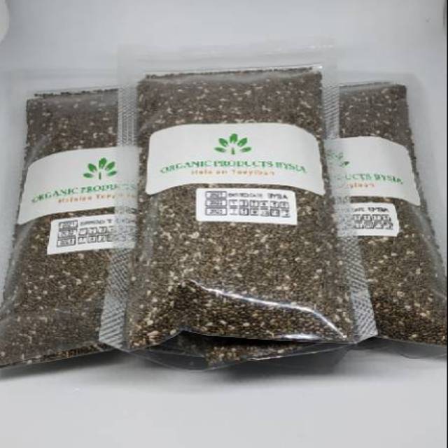 Organic Black Chia Seeds 100 gram Mexico - Chia Seed Chiaseed Chiaseeds 50 gr - 100 gr