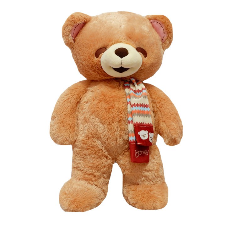 Boneka Beruang Teddy Bear Jumbo Istana Boneka STD Boney Tan dengan syal premium anti roktok super lucu imut ukuran 1m 1 meter