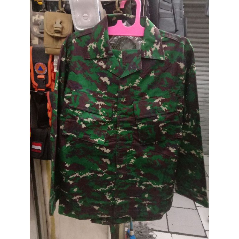 baju pdl loreng jatah TNI AD loreng Nkri