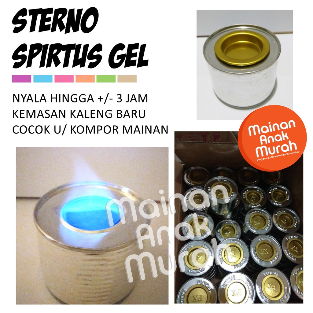 Spiritus Gel Kaleng Catering Pasta Pemanas Outdoor Spritus Gel Jelly Kompor Spirtus