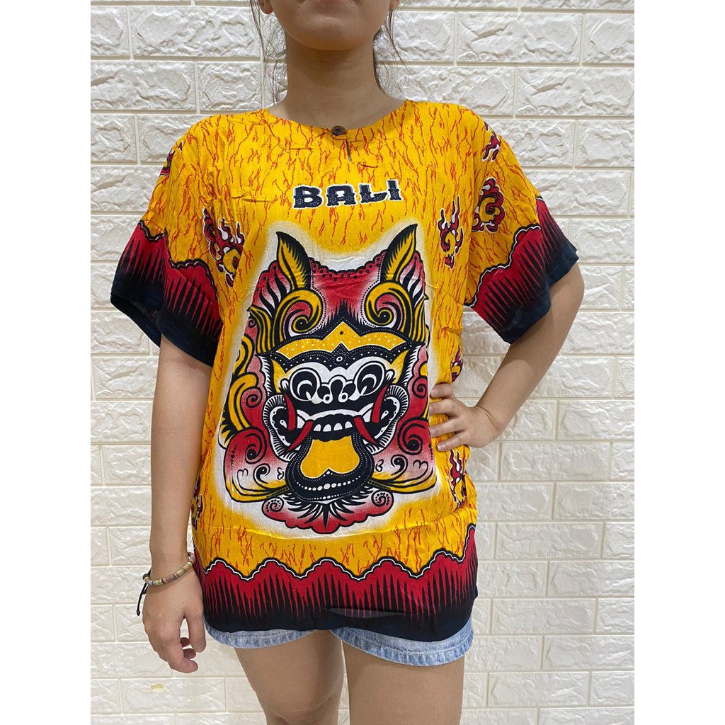 BAJU BALI BARONG RAYON PREMIUM DASAR WARNA ALL SZ REAL PICT