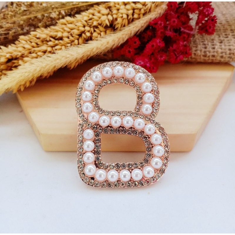 Brooch Buttonscarves/Bros Buttonscarves/Bros Buttonscarves KW/Bros Buttonscarves Mata/Bros Buttonscarves Mutiara-Rosegold-D