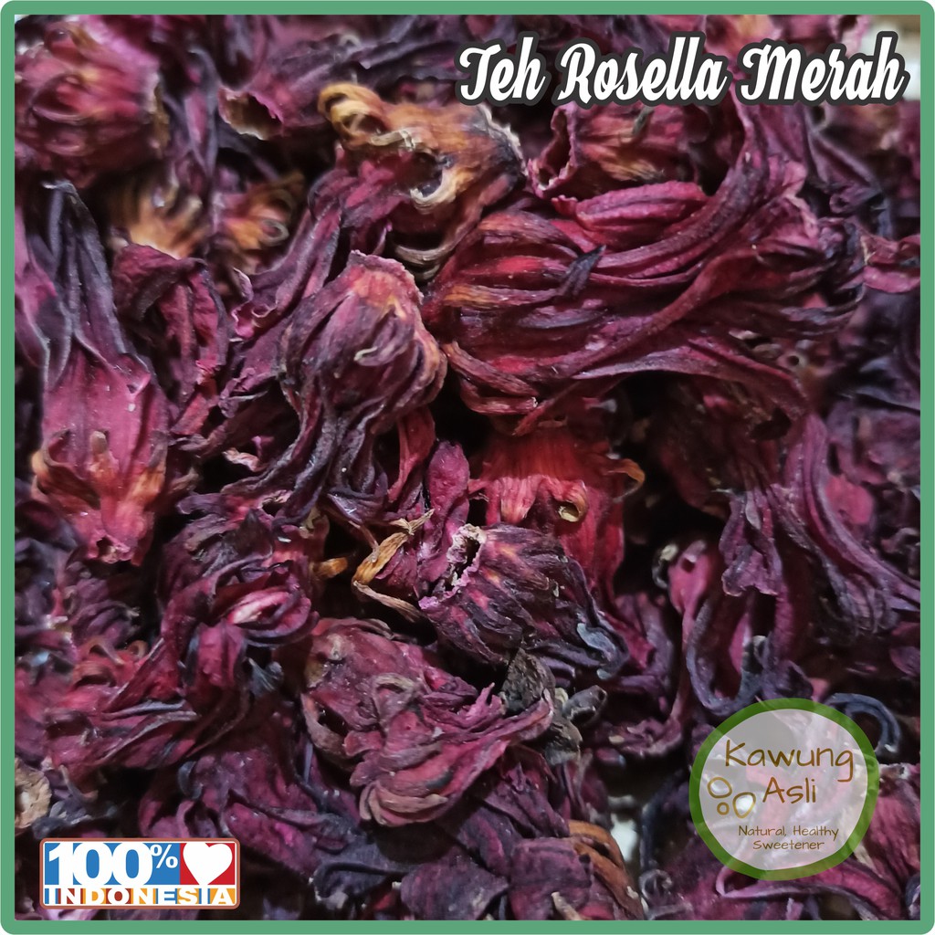 

Bunga Rosella Merah Kering Teh Herbal Alami