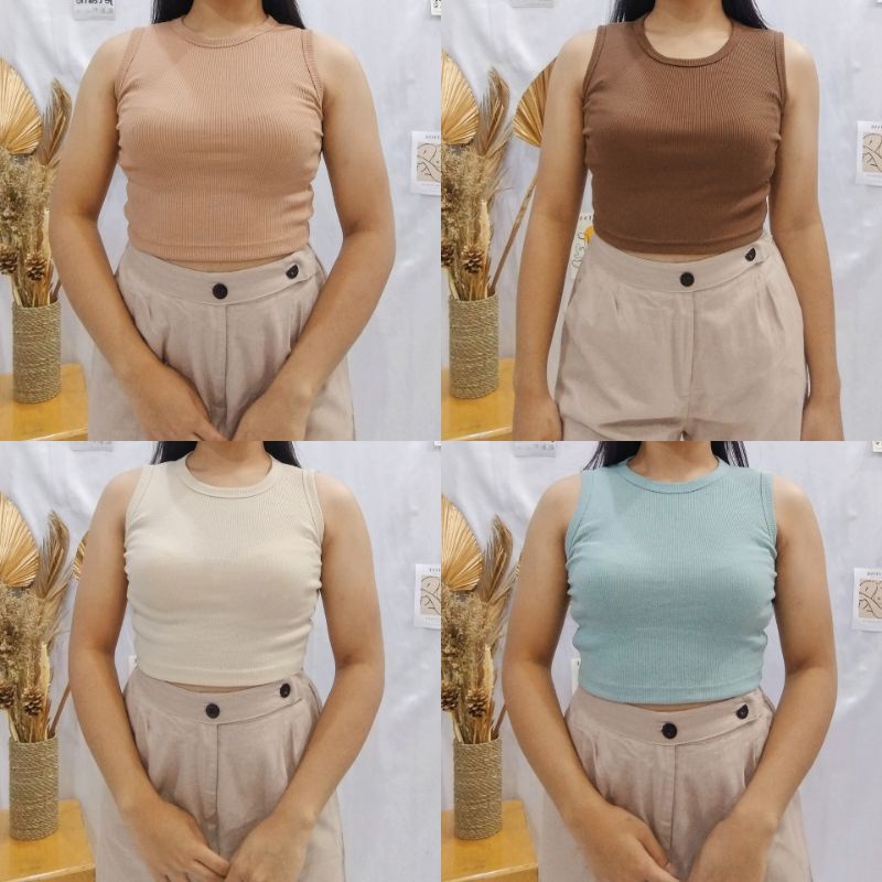 NIKITA TANKTOP | KNIT RIB TANKTOP | TANKTOP RAJUT | TANKTOP MURAH | TANKTOP CROP TOP | KOREAN STYLE 