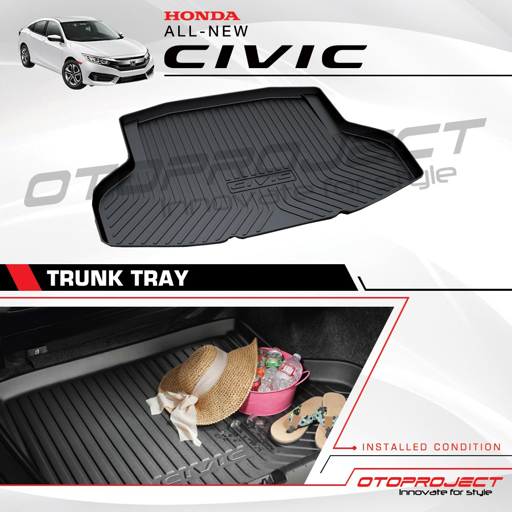 Trunk Tray - Karpet Bagasi Belakang Honda All New Civic - Civic Turbo