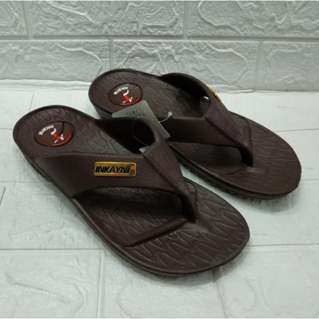 SENDAL JEPIT PRIA KARET INKAYNI SIZE JUMBO / SANDAL PRIA DEWASA INKAYNI