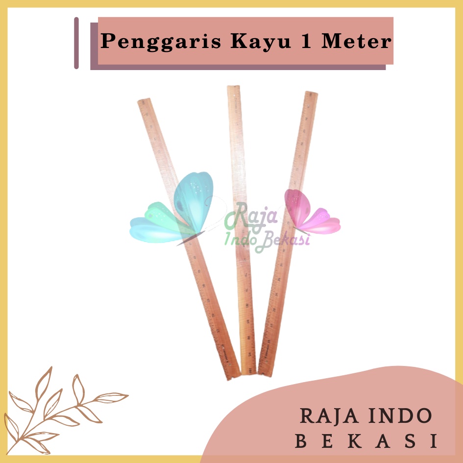 Penggaris Kayu 1 meter Kualitas Bagus Panjang 100 Cm /1 Meter Penggaris Mistar Kayu 1 Meter Suplier Alat