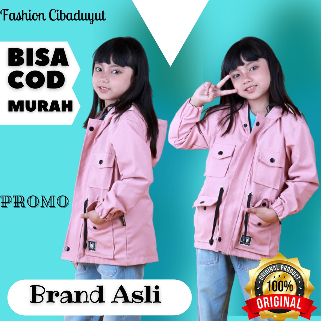 Jaket Anak Perempuan 4 5 6 7 8 9 10 11 12 Tahun Polos Kekinian / Jacket TK SD