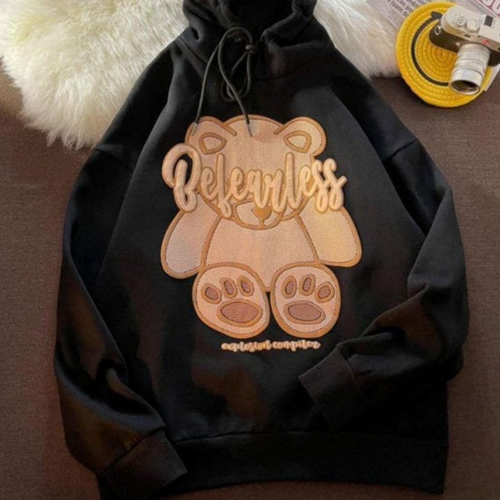 BEVEARLESS TEDDY Sweater Hoodie Oversize Pria Wanita | Hoodie Terbaru Fashion Terkini OOTD Casual Bahan Fleece Korean Style