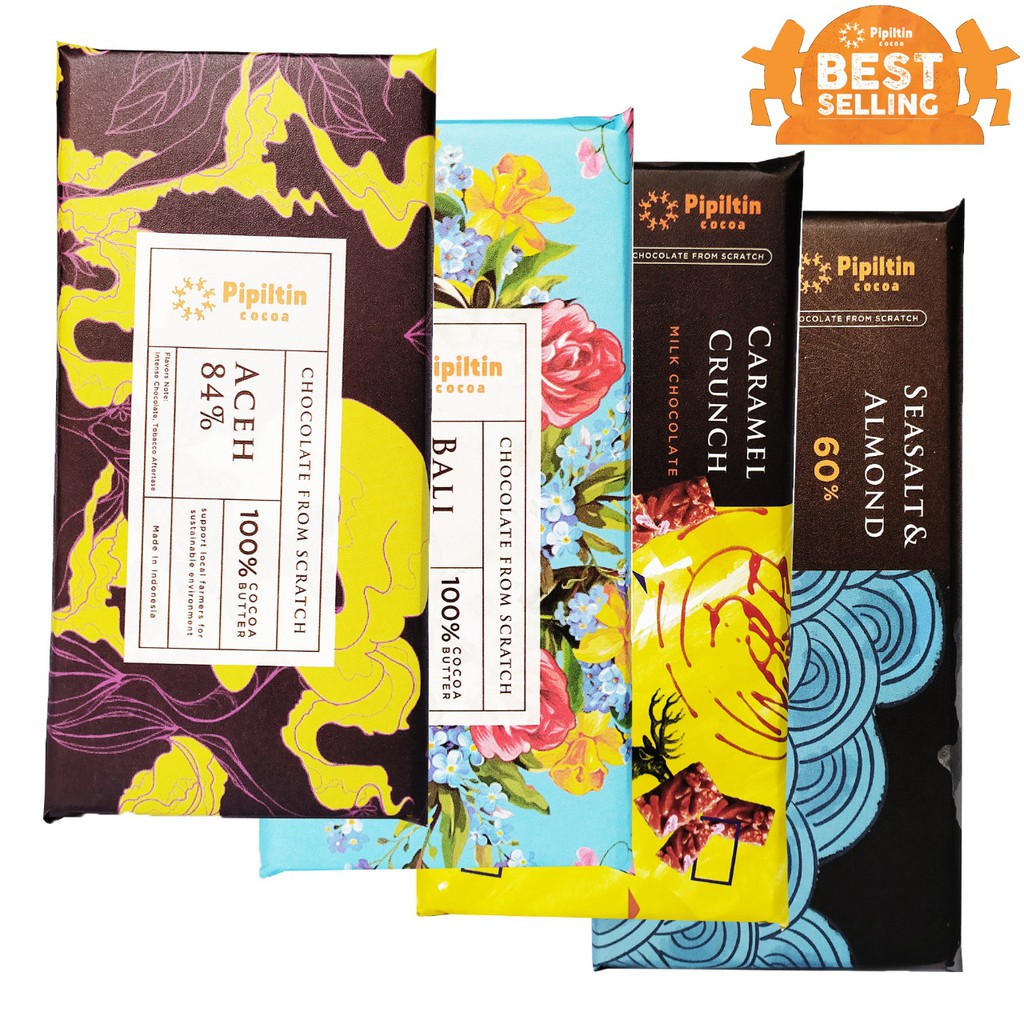 

Package 4 chocolate Bar 80gr