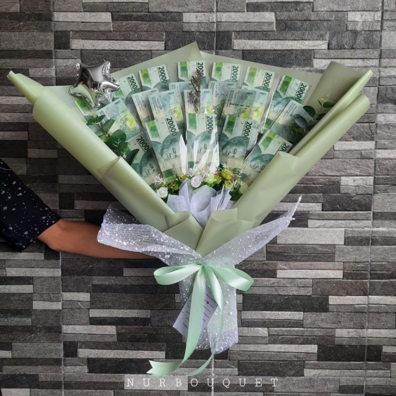 Bouquet Money / Buket Uang 20rb / Buket Uang Asli Pecahan 20rb