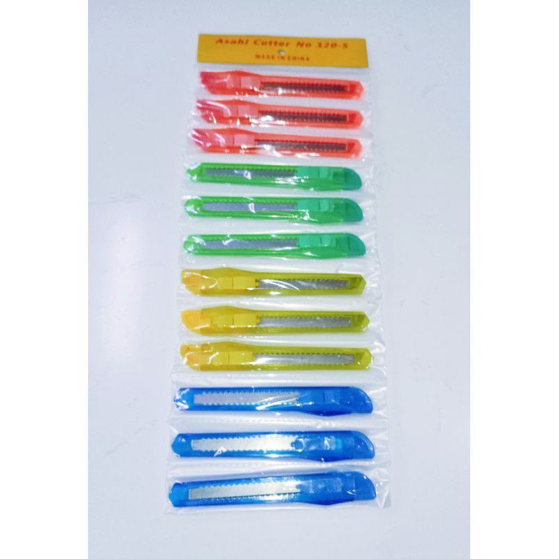 

Pisau cutter kecil renceng kemasan isi 12 pcs