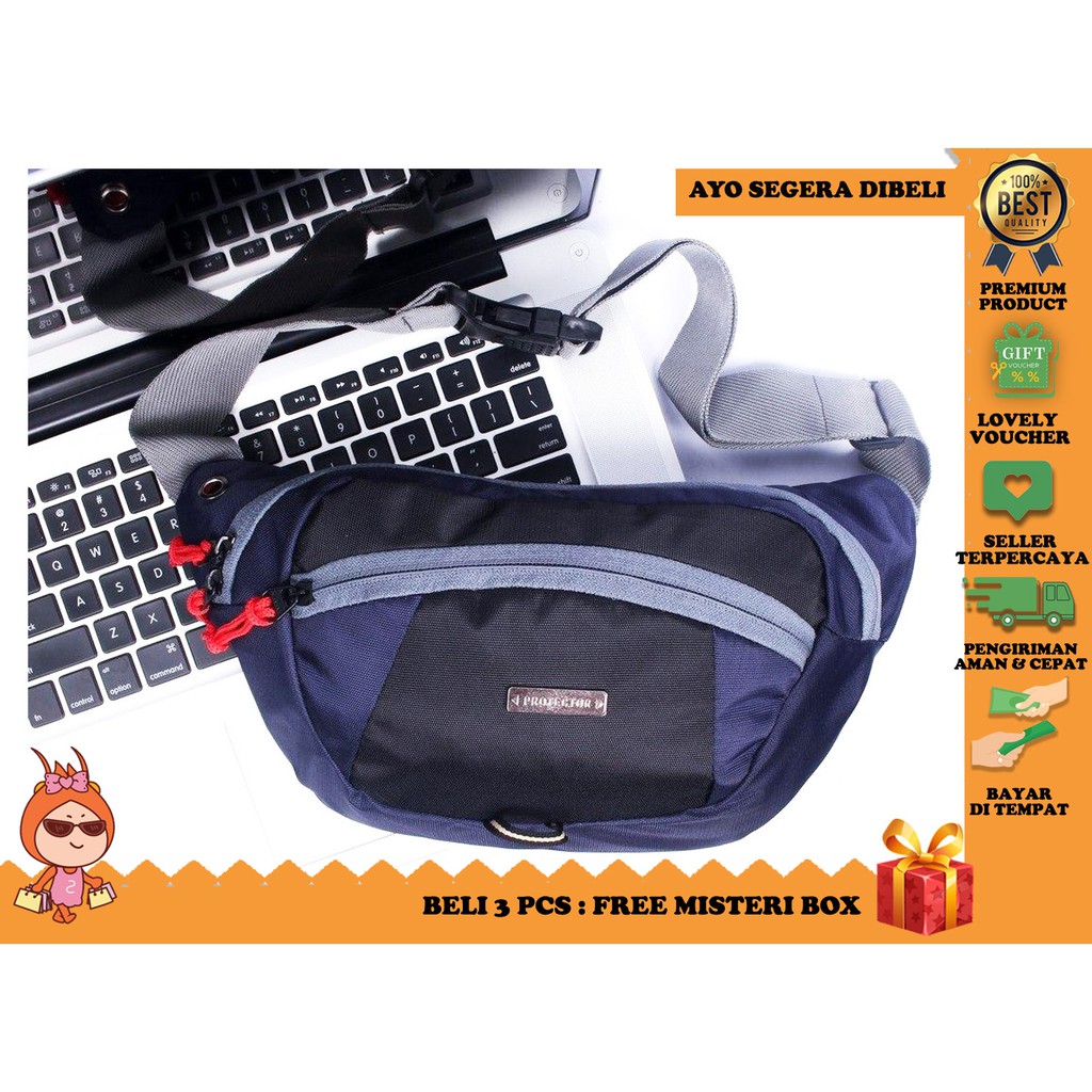 LH - Waistbag Mini Pria Tas Selempang Kecil