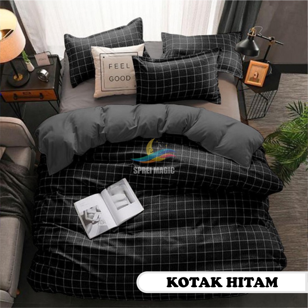 Sprei kotak aesthetic tinggi 30cm / Sprai aesthetic korea / sprey homemade uk 180x200 160x200 tinggi 30cm