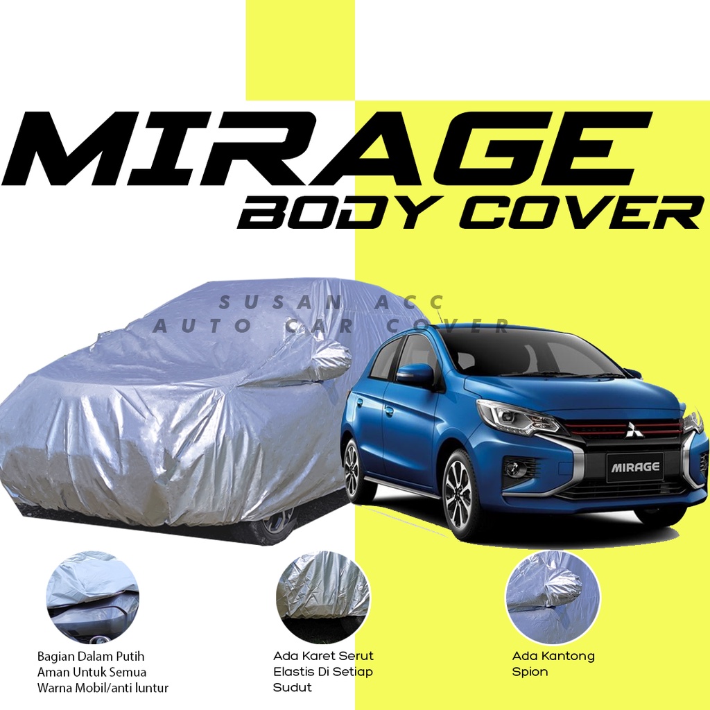 [Bisa COD] Body Cover Mobil Mirage Sarung Mobil Mirage/brio/brio lama/new brio/brio rs/brio satya/agya/ayla/yaris/yaris lama new yaris/avanza/avanza veloz/xenia/jazz