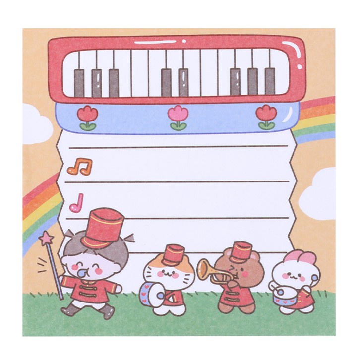 Cartoon  Stationery Cute Girl Memo Pad Office Message School Supplies Kawaii Sticky Note