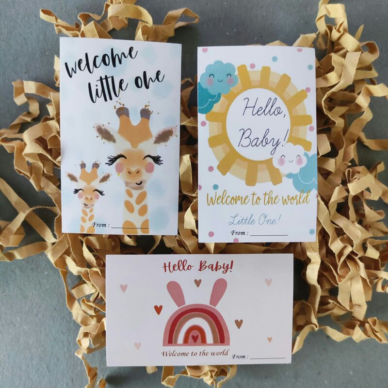 

sticker hampers hello baby 25 pcs mix 3 motif