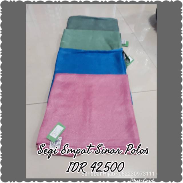 Umama Scarf ~ segi empat sinar polos