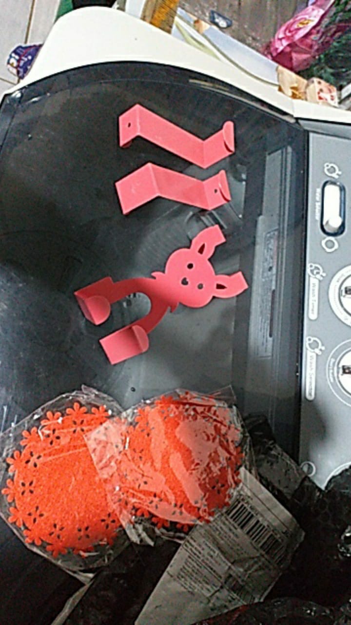 Gantungan Tanpa Paku Gantungan Barang Di Pintu / Sekat Tanpa Paku Motif Rabbit 814