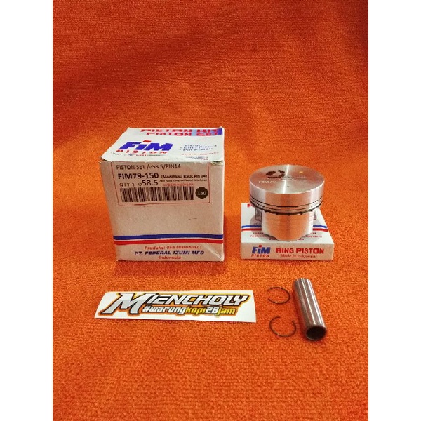 PISTON FIM 79 PIN 14MM 57 57,5 58 58,5 59 59,5 60 PIN 14MM PISTON FIM IZUMI BAHAN MENTAH HIDOME NMAX