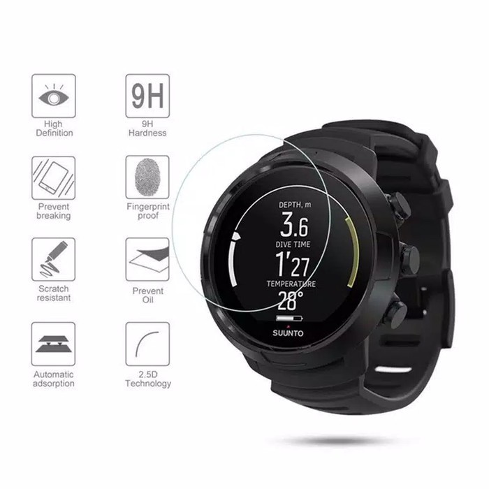 Tempered Suunto 5 - Watch Screen Protector Guard Jam anti gores